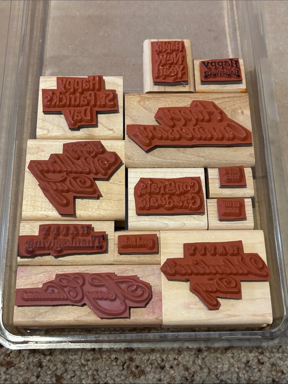 Stampin' Up! Vintage Stamp Set All Year Cheer III